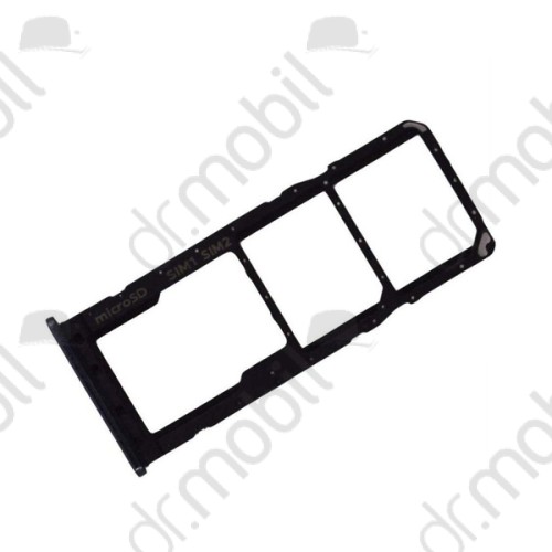 SIM tálca / tartó Xiaomi Redmi 7A, DUAL, memória kártya tartó fekete